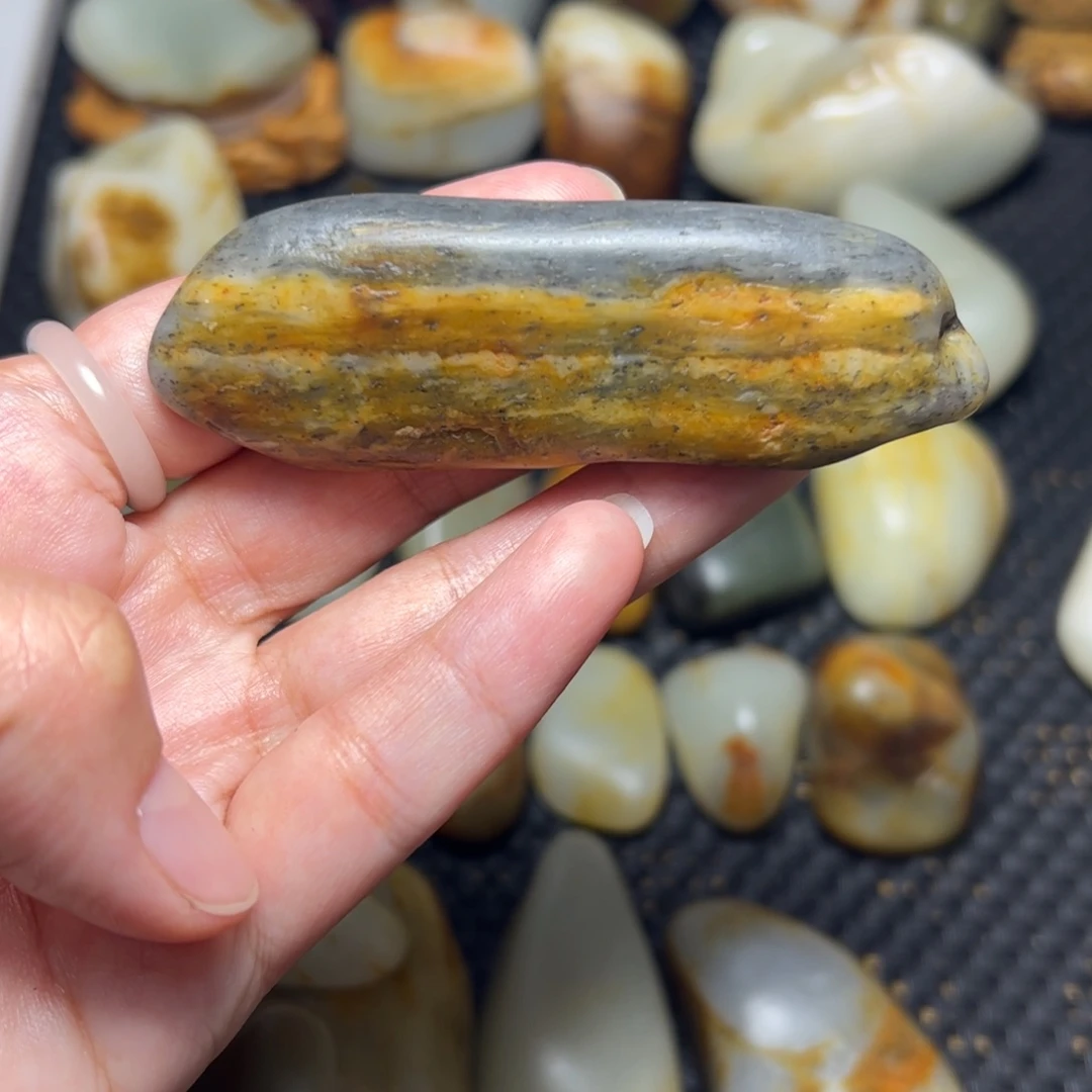 和田玉未镶嵌挂件49