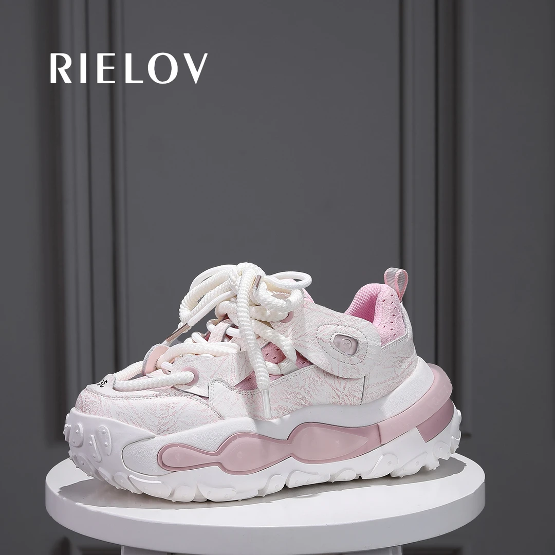 【RIELOV现货·云梦】增高7.5cm时尚潮流百搭女士休闲鞋 2525-1