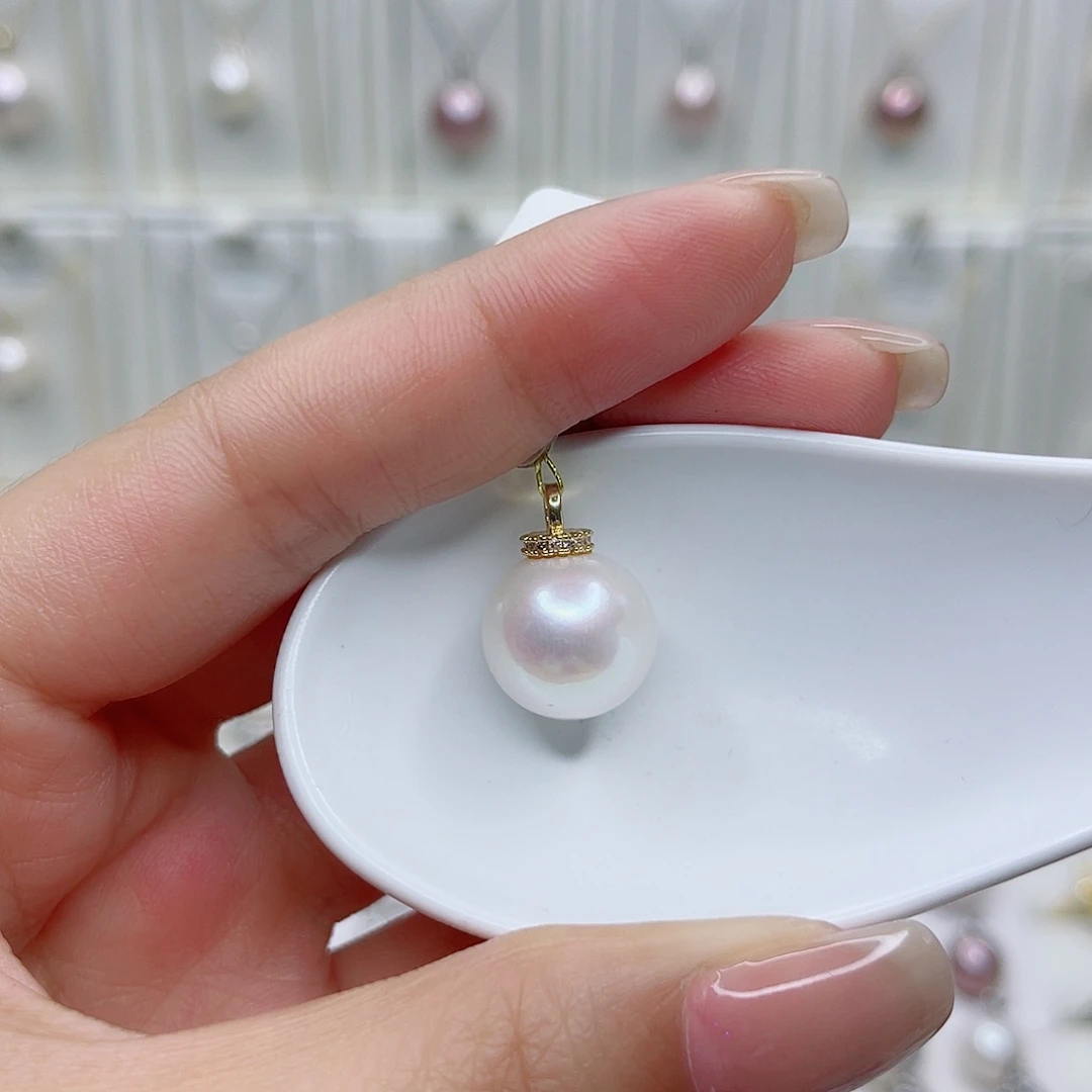 淡水珍珠未镶嵌吊坠(赠链)