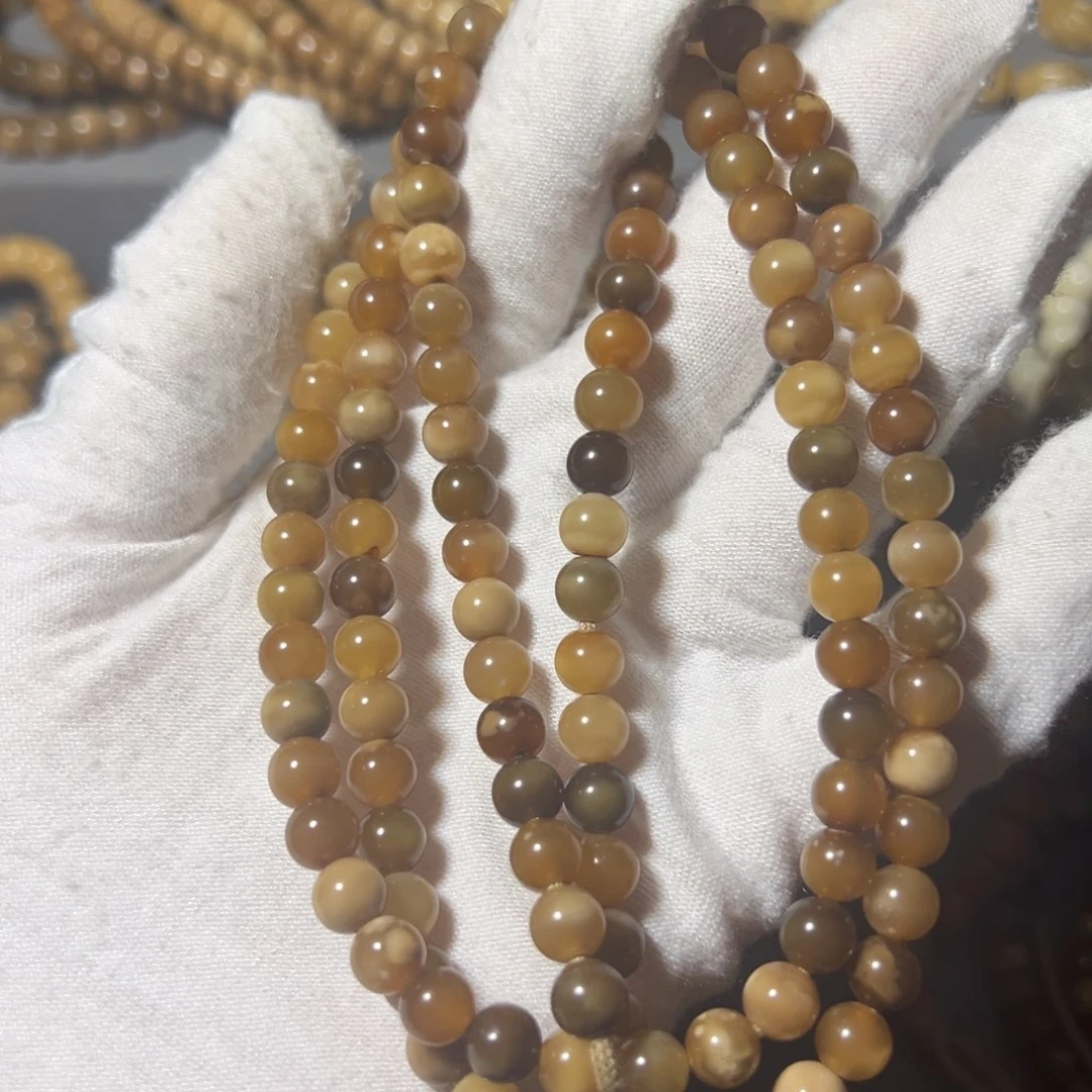 吊坠龙脊菩提多宝色圆珠脖挂卡7