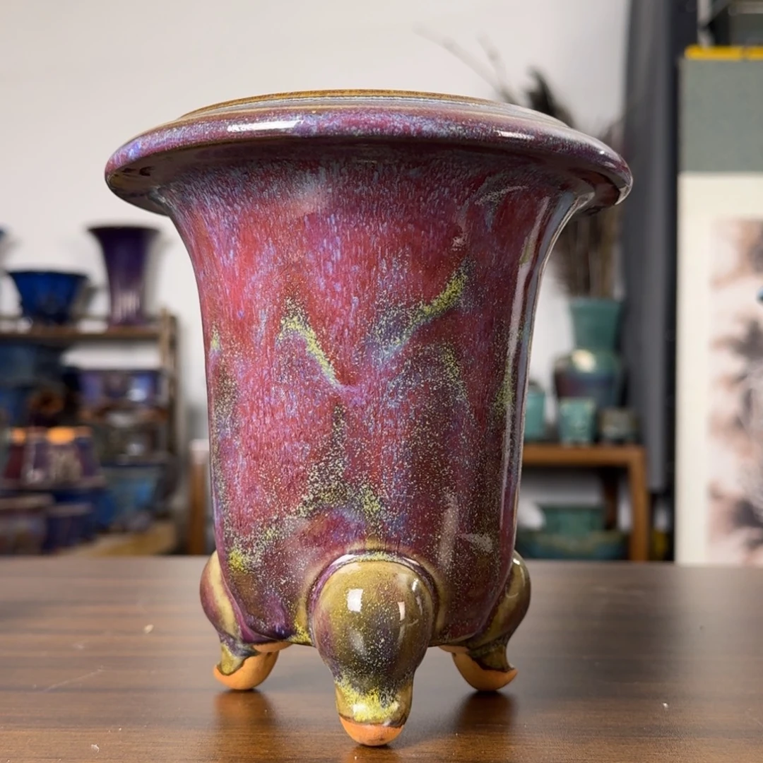 用***3钧瓷摆件觉象绿植盆景花盆