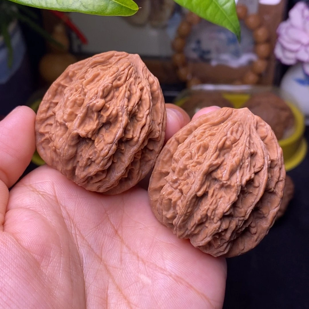 文玩核桃把件42麦虎