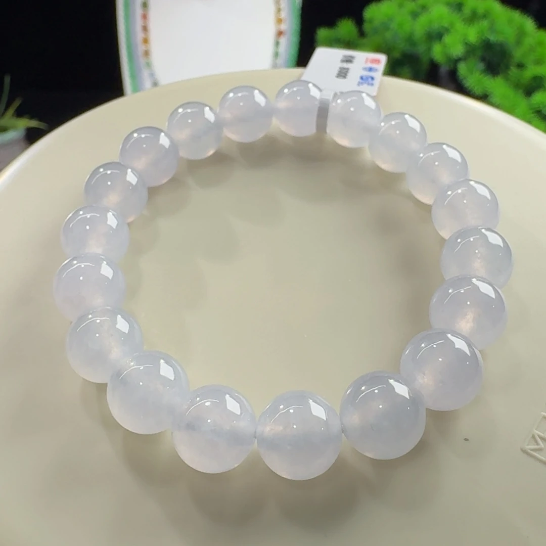 翡翠未镶嵌手链力推！性价比超高！白月光单圈卡10mm