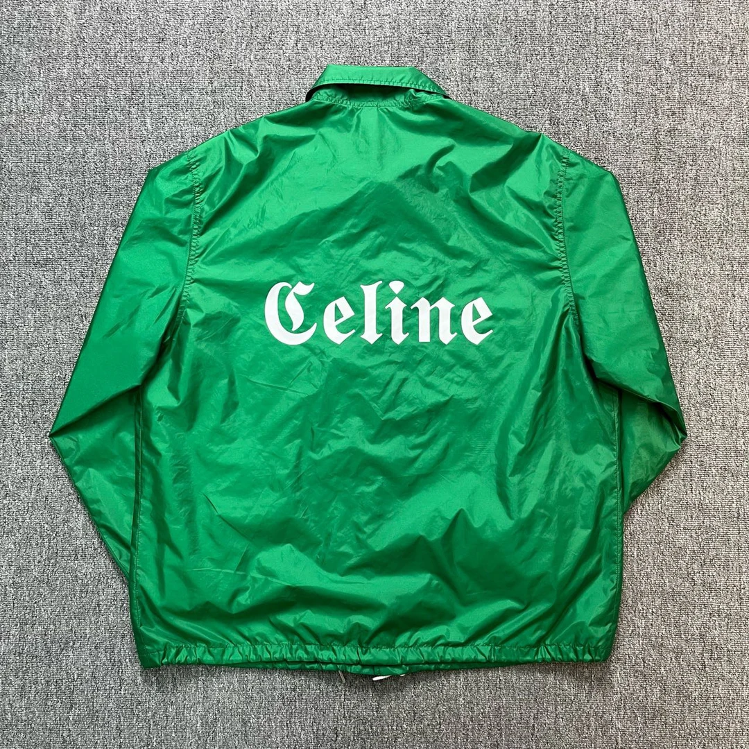 99新 Celine/思琳 Celine 梵文logo尼龙冲锋衣/XL码/99新/11398