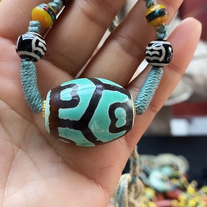 玛瑙/玉髓（覆膜）合金颈饰