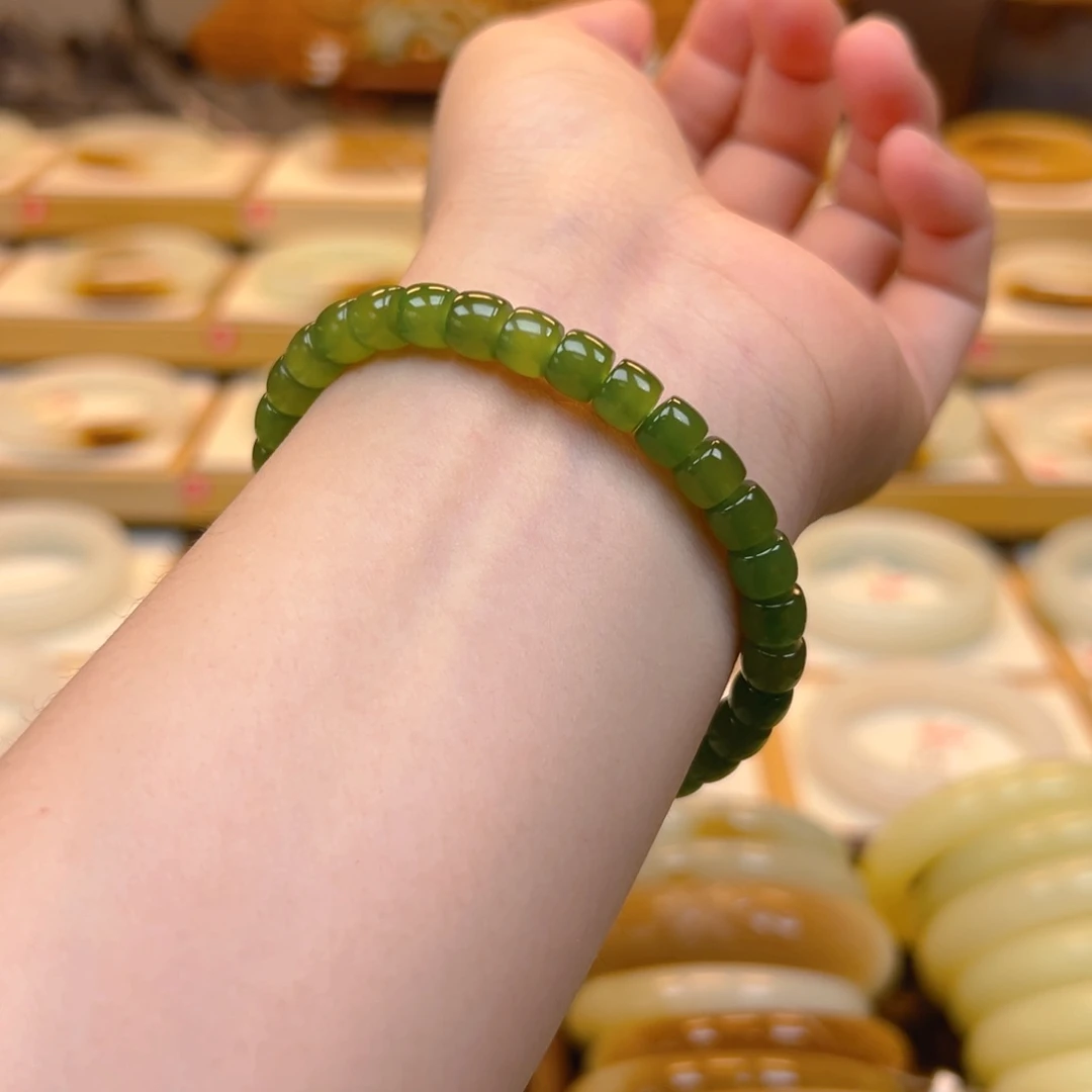 手链未镶嵌和田玉（糖玉）7