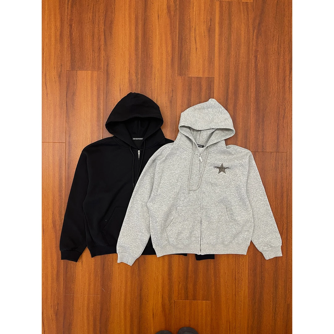 19studio WAYNEPRINCE豹纹星开衫连帽卫衣