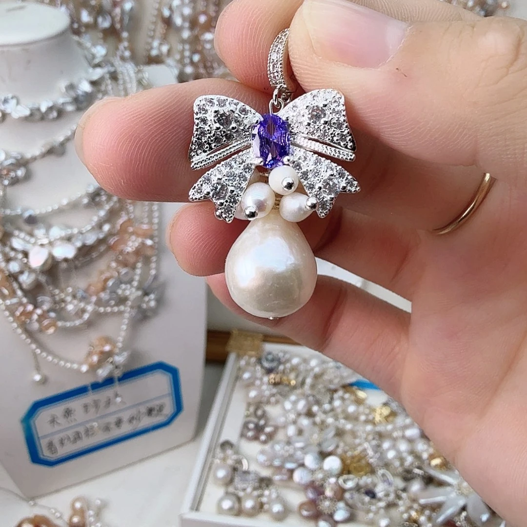 未镶嵌颈饰淡水珍珠