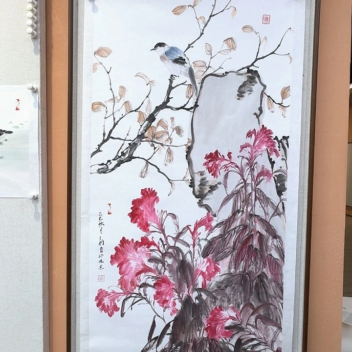 国画亲笔手绘放心去藏