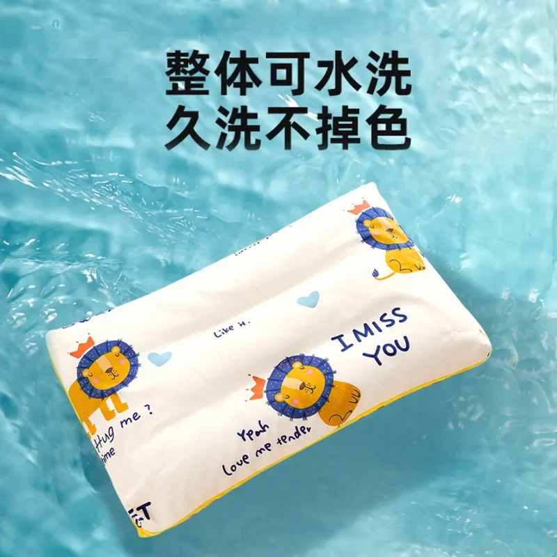 夏季儿童枕头婴儿枕羽丝绒安抚枕幼儿园宝宝中午午睡枕卡通睡眠枕