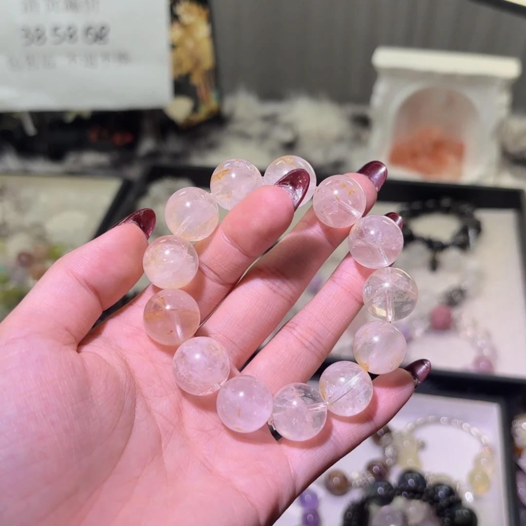 烟晶手链银S925镶嵌