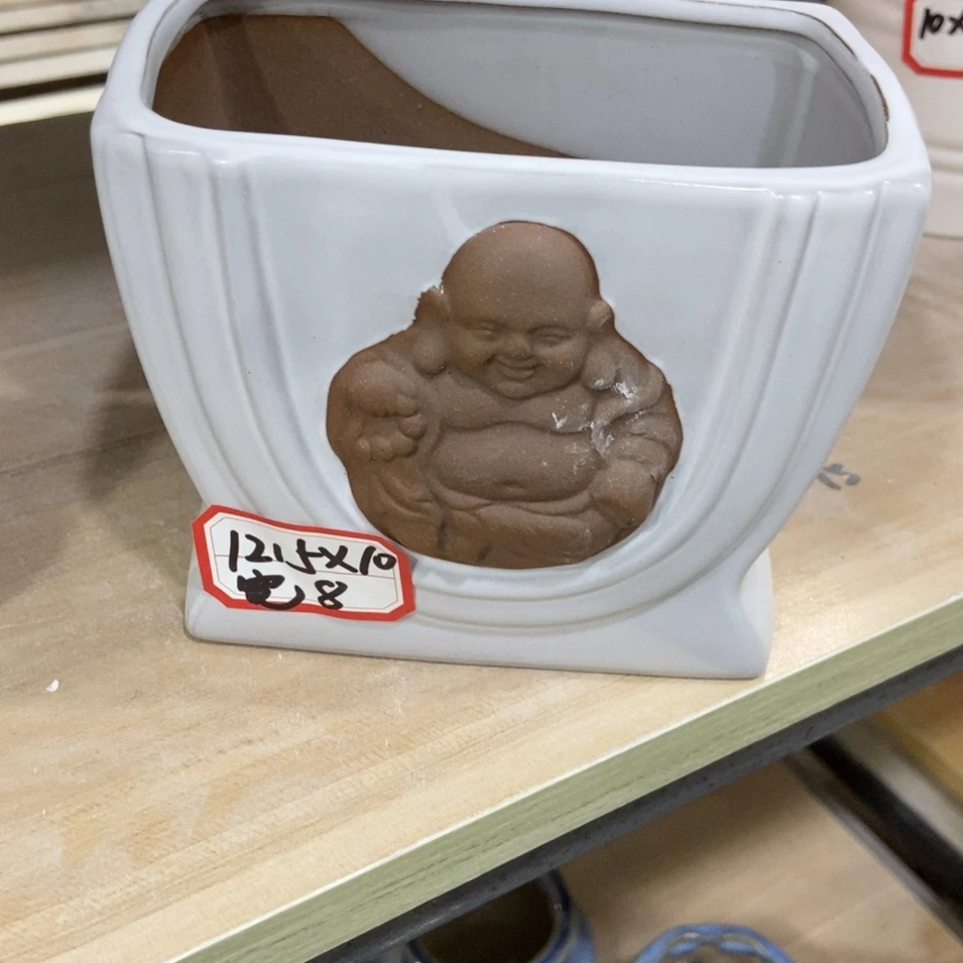 红陶高温陶瓷花盆