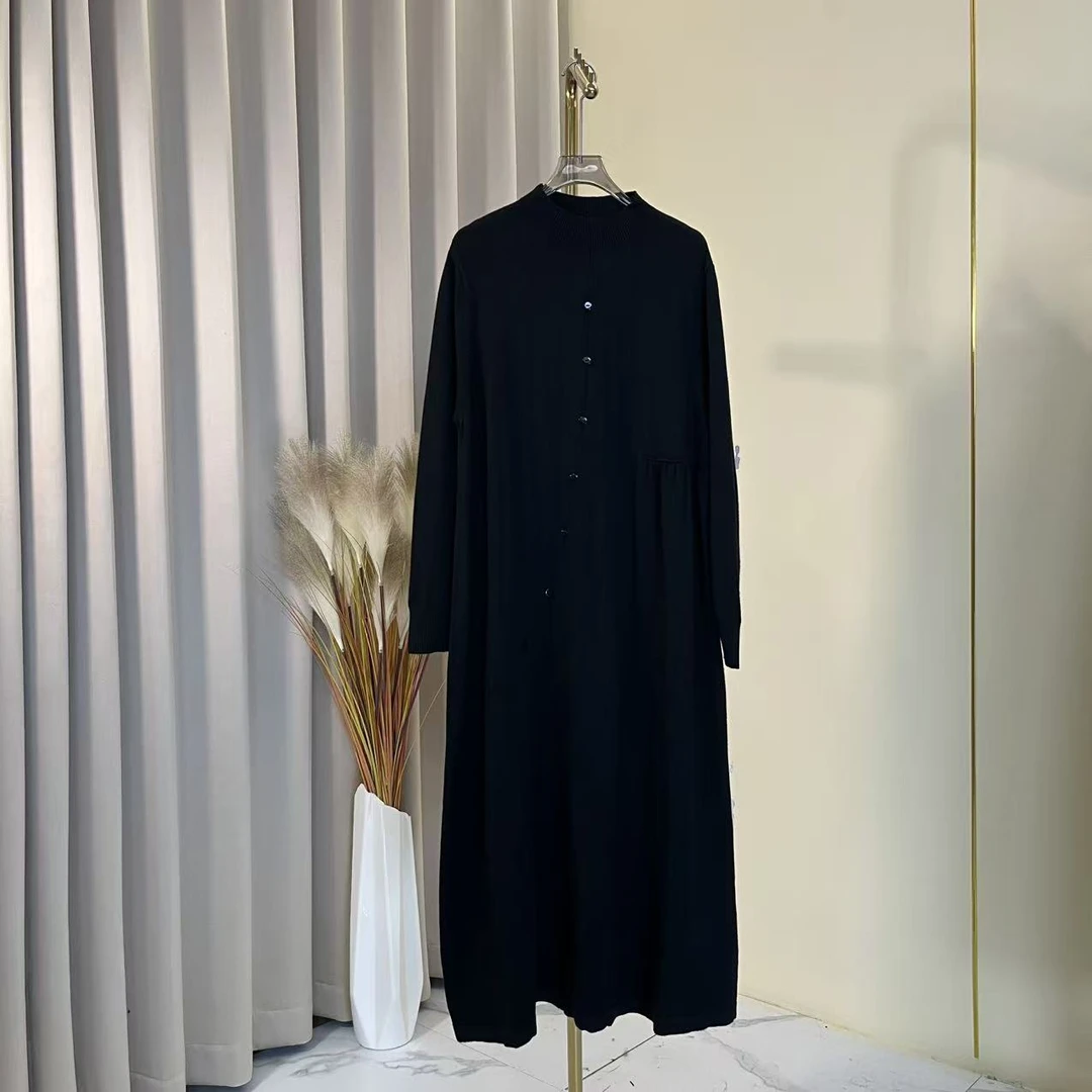 【香奈大码066-063-069-064】 冬季新款简约气质轻奢百搭显瘦连衣裙