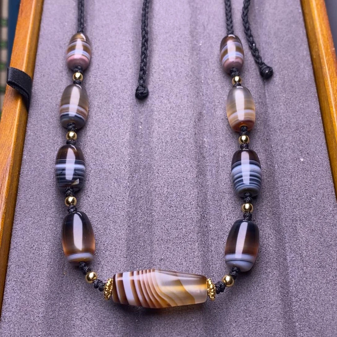 玛瑙/玉髓套链未镶嵌