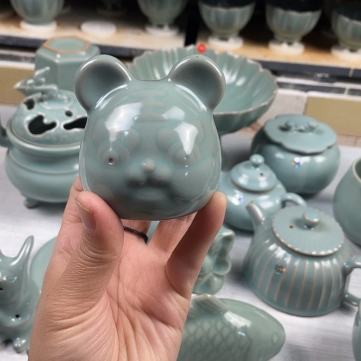 瓷片老虎茶宠微瑕888888