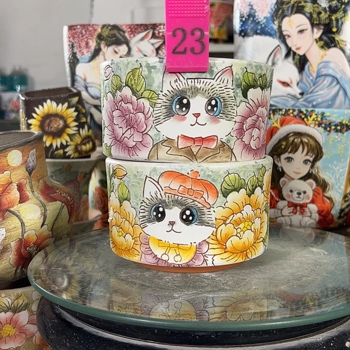 景德镇手绘花盆性价比超高