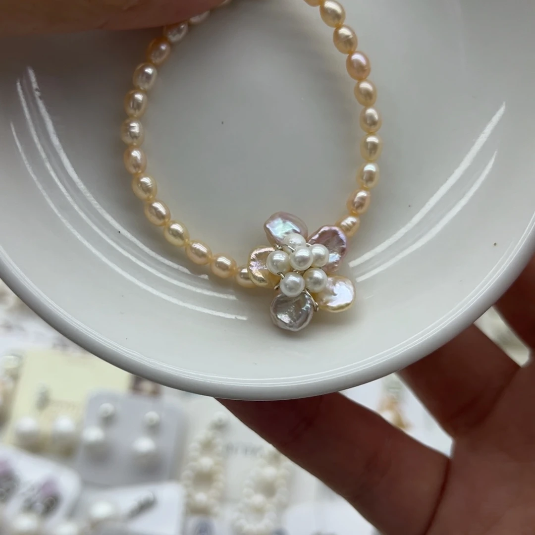 未镶嵌颈饰淡水珍珠