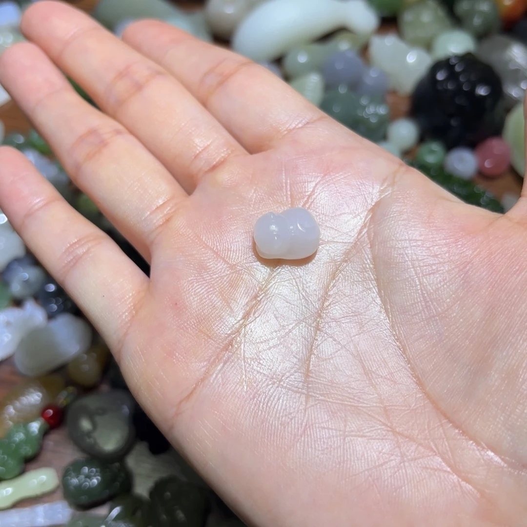 和田玉珠宝半成品未镶嵌铃*?