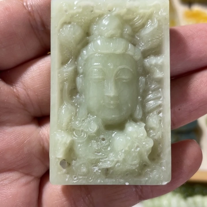 未镶嵌岫玉吊坠(不含链)