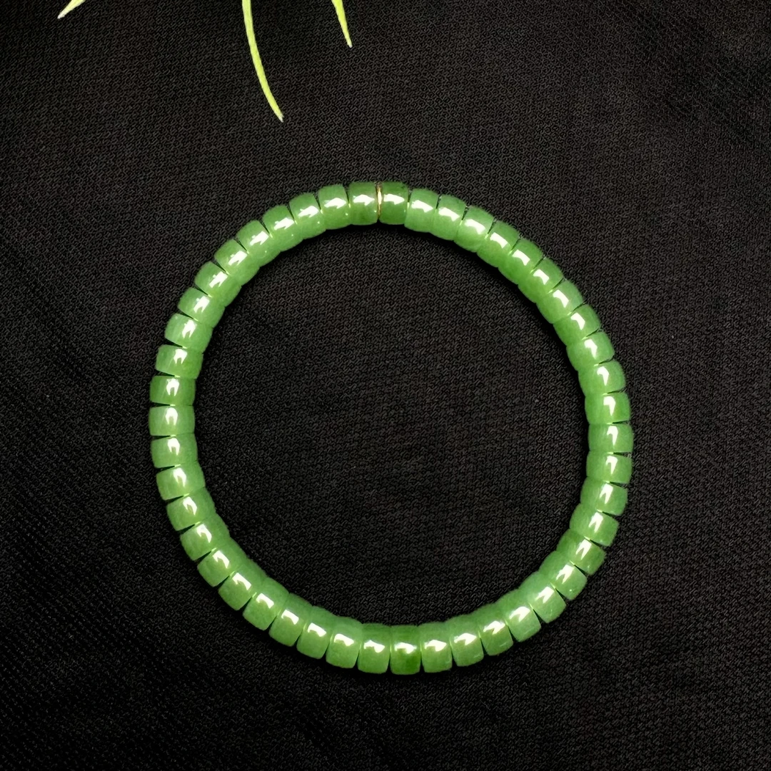 【乐小福珠宝和田玉专场】和田玉手串多样性发货苹果绿