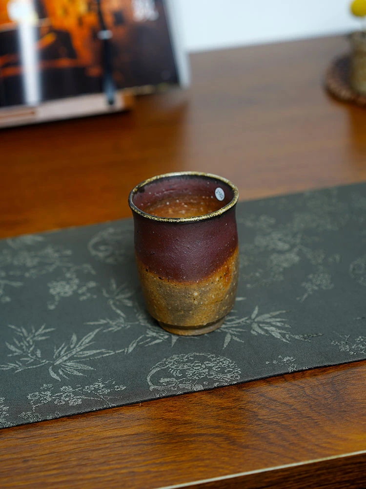 伊禾集物 日本备前烧 陶吉 作品 茶杯 茶道 零配 火彩好