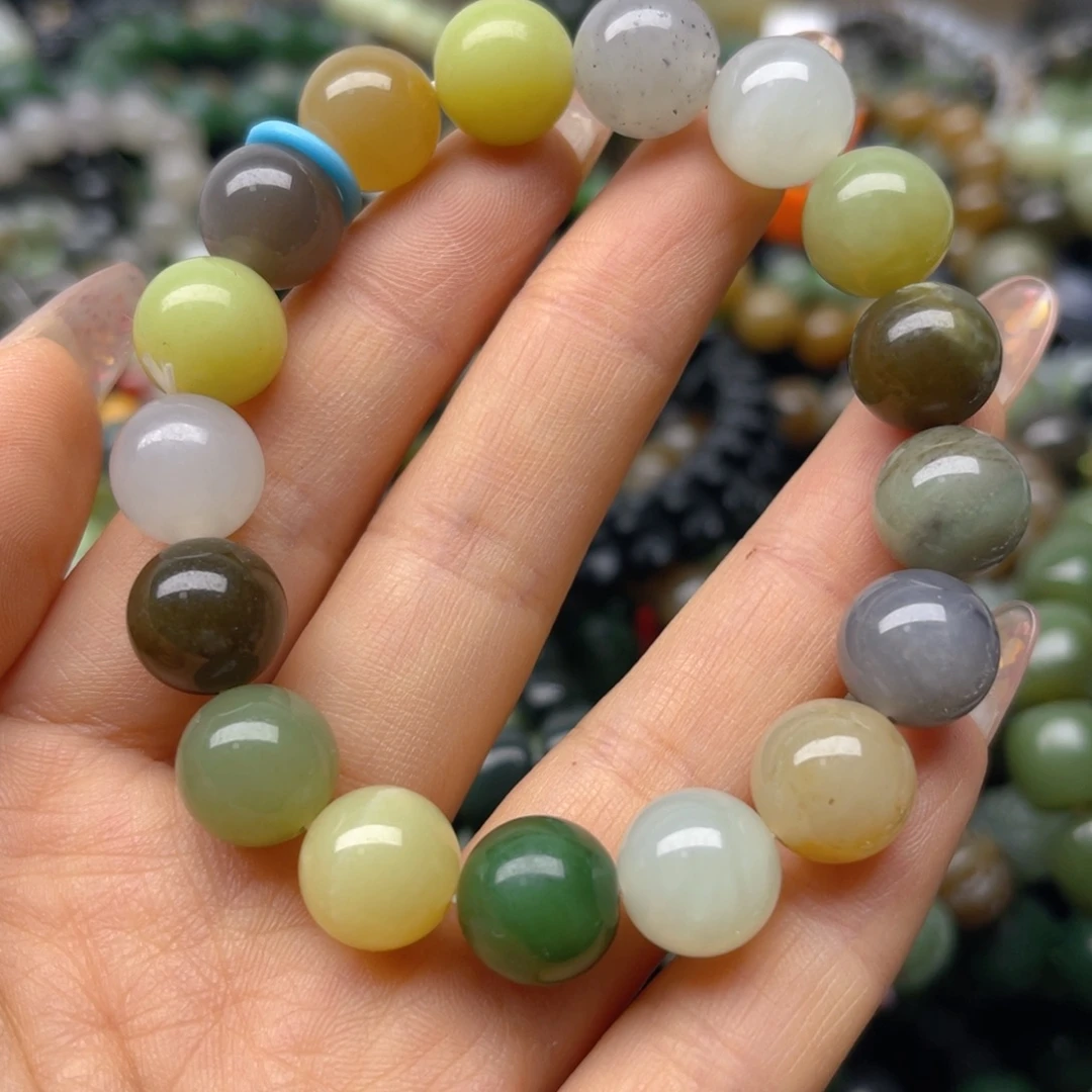 和田玉未镶嵌手链