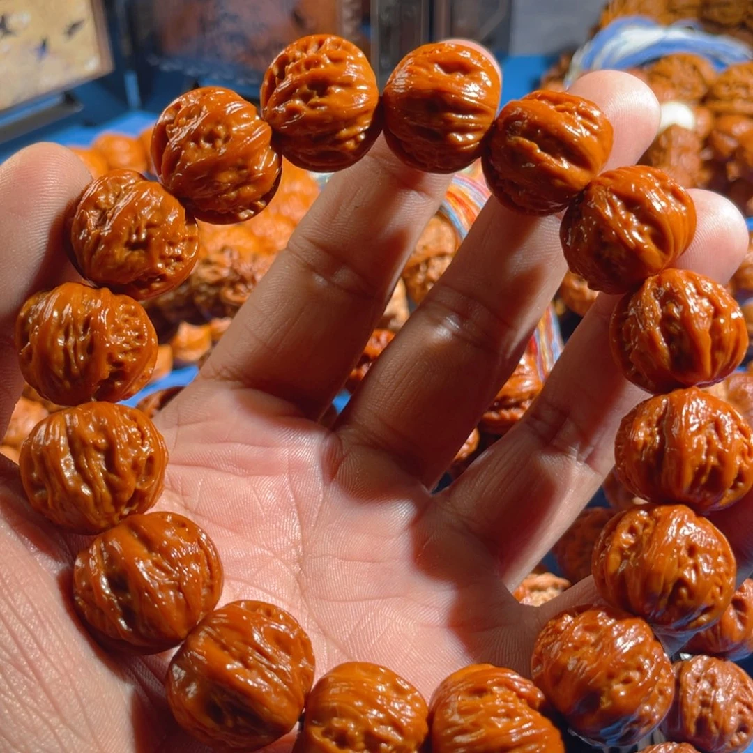 大***1文玩核桃手串树王京八棱