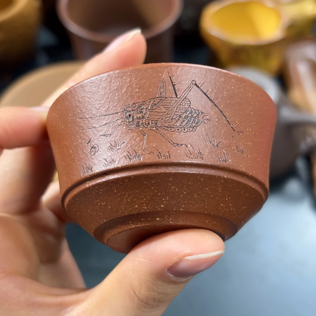 紫砂茶杯微瑕不退不换