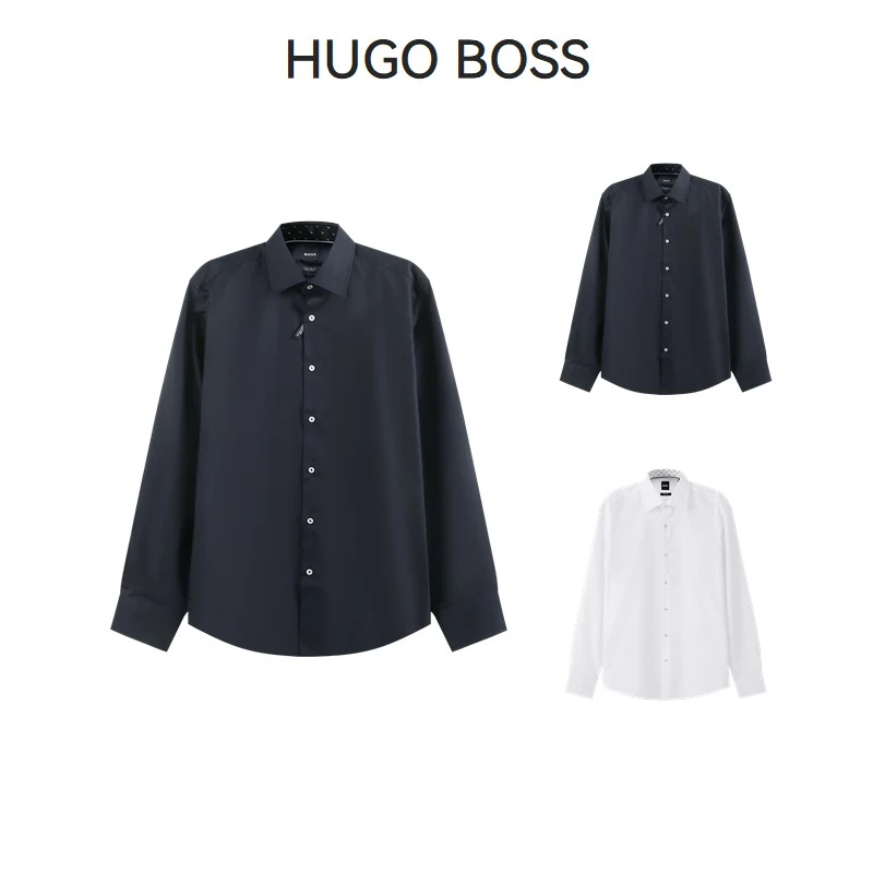 Hugo Boss雨果博斯 男士black系列正装商务长袖衬衫 50511358