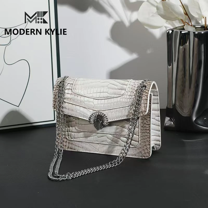 皮女包真皮轻奢链条斜挎包大牌奢侈品时尚百搭女士单肩肩包A053