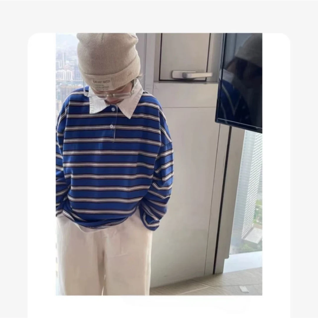 【现货】WY-1009条纹中性时尚休闲卫衣韩版套头