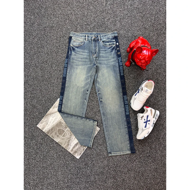 【JDKJ】潮品轻奢高端气质休闲男士直筒牛仔裤K67