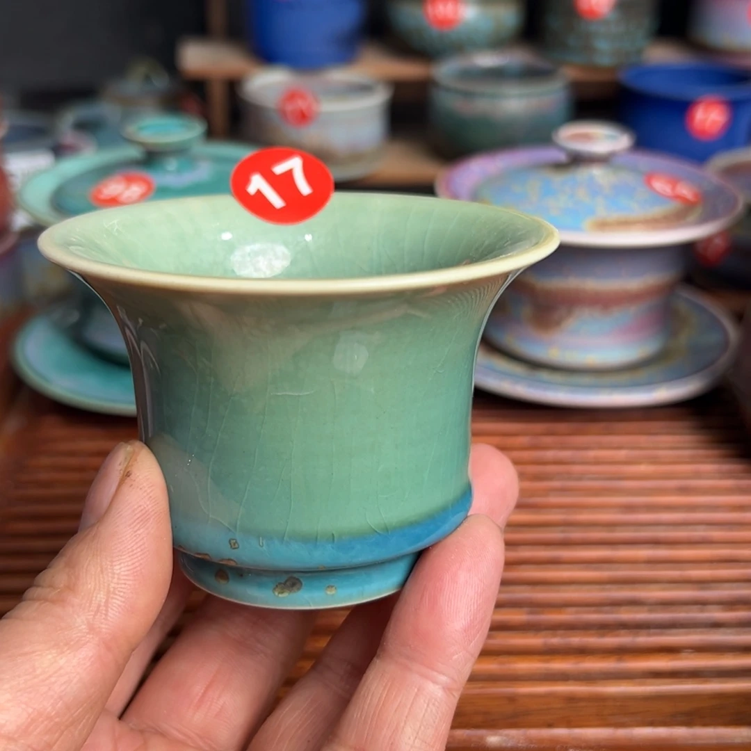 手工制作钧窑茶器