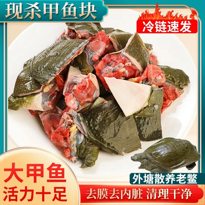 祁同学现杀现发新鲜甲鱼块去皮去内脏切块免处理顺丰冷链包邮到家