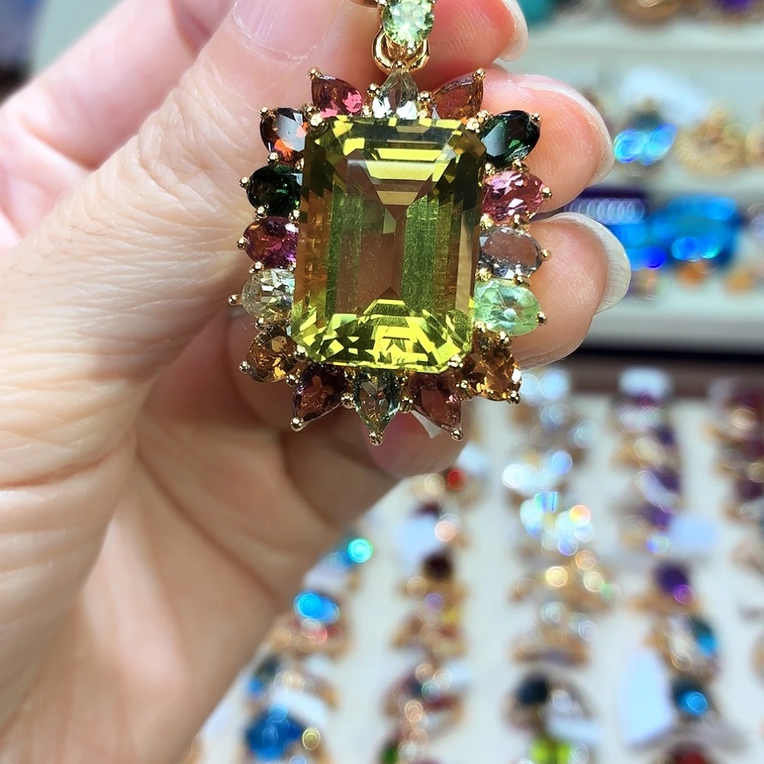 颈饰银S925镶嵌水晶