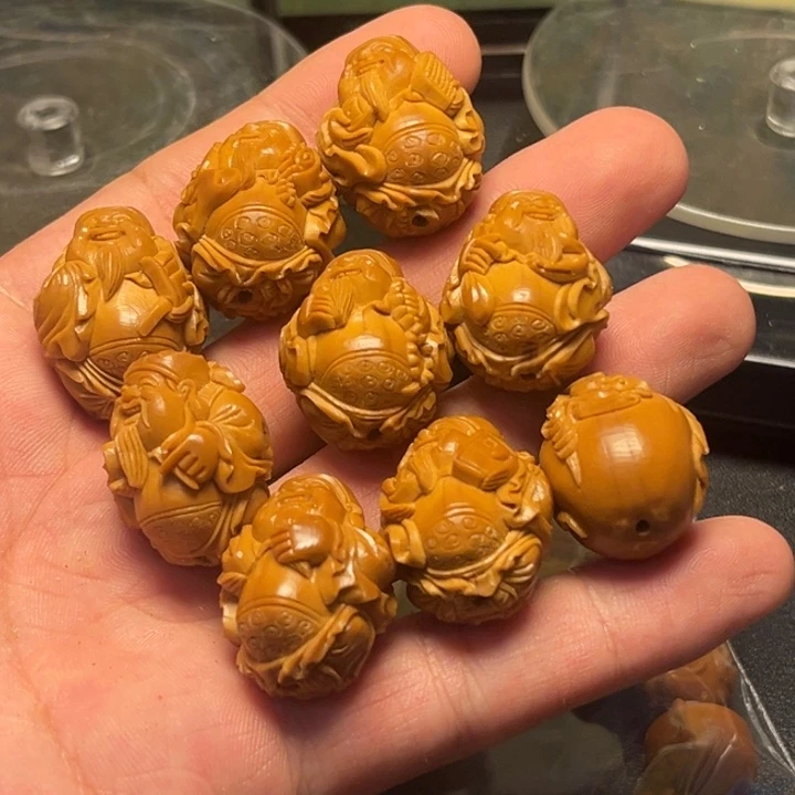 橄榄核手串/手链手工橄榄核雕财神