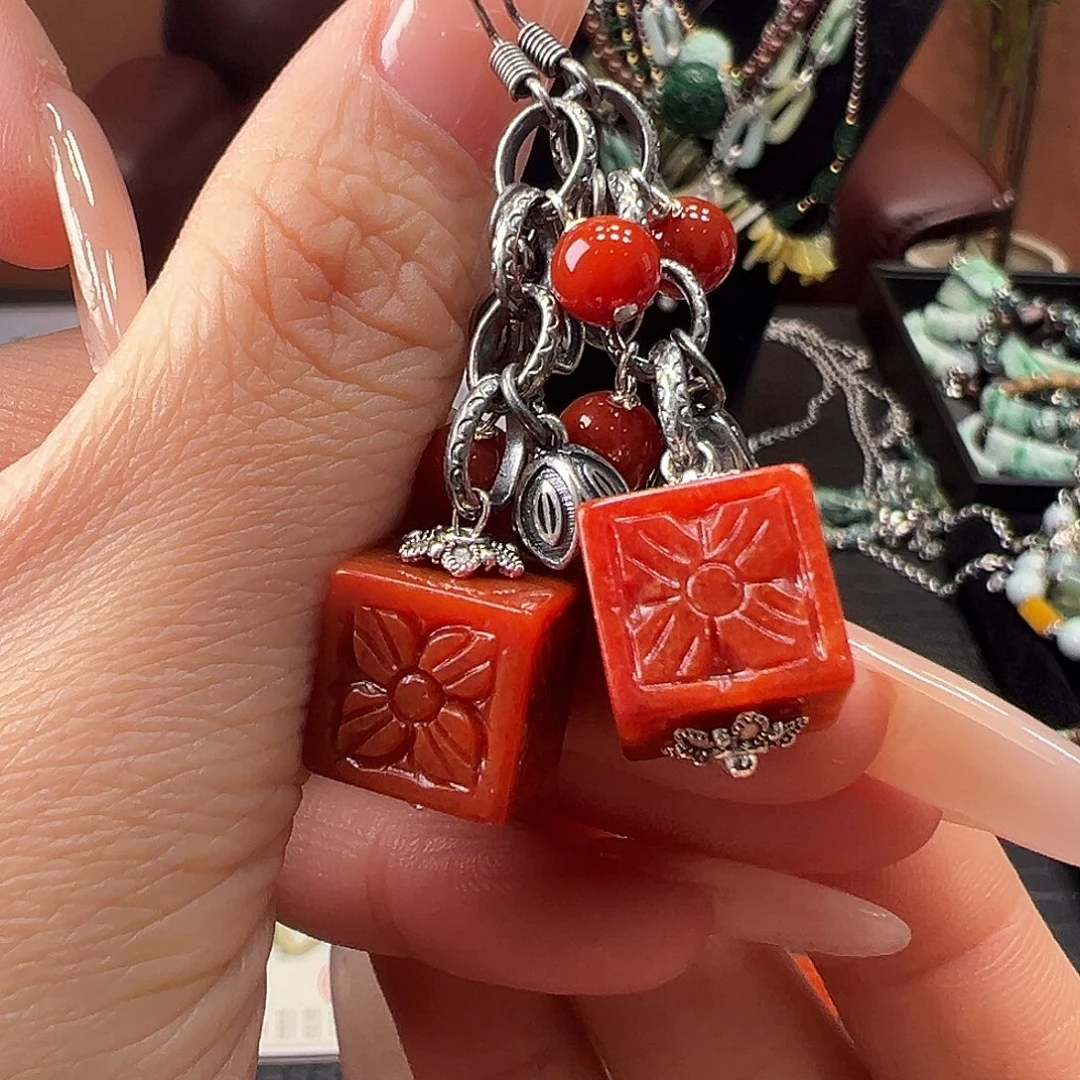 翡翠未镶嵌耳饰耳环