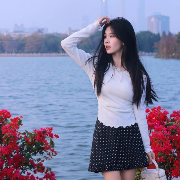 小文【奶油慕斯】早春新款斜肩针织衫纯欲风上衣气质百搭温柔减龄