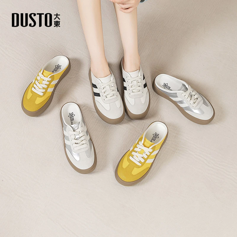 大东平底后空德训鞋2025年春季软底轻便舒适百搭休闲运动女鞋0179