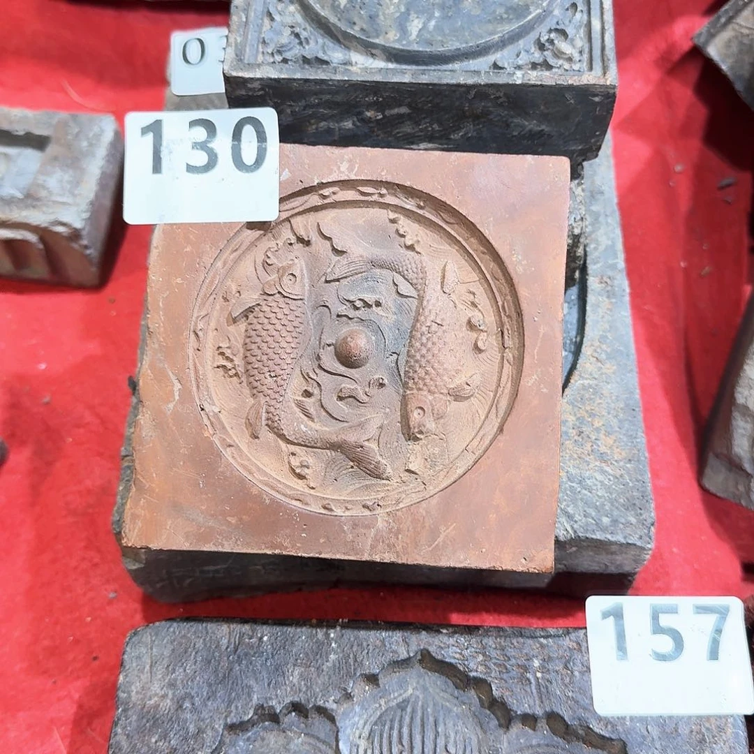 老砖茶台，砚台，画像砖