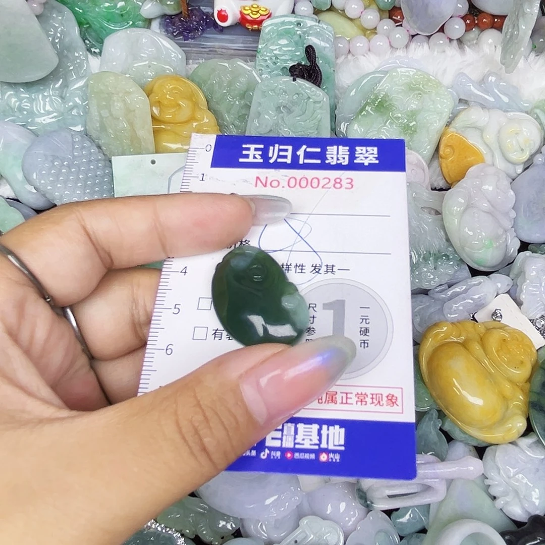 翡翠未镶嵌吊坠(不含链)111