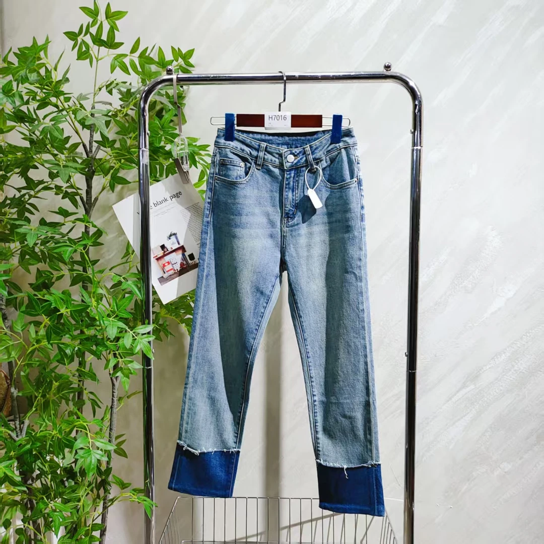 【H7016】 女士气质轻奢百搭牛仔裤