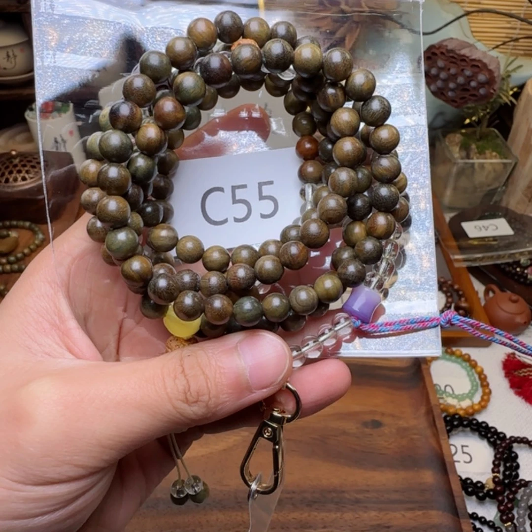 大果紫檀（缅甸花梨）手串未镶嵌飞*语c55…….