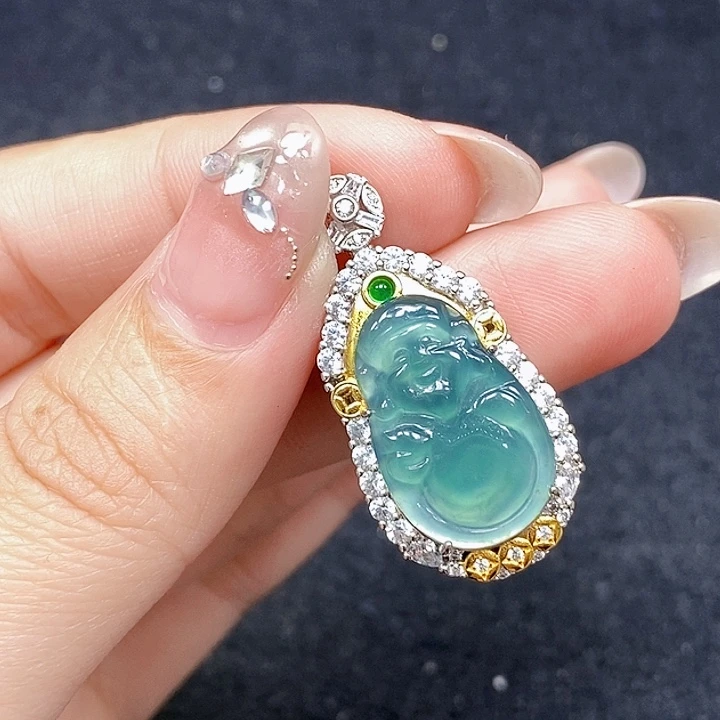 颈饰未镶嵌翡翠芭*翡翠