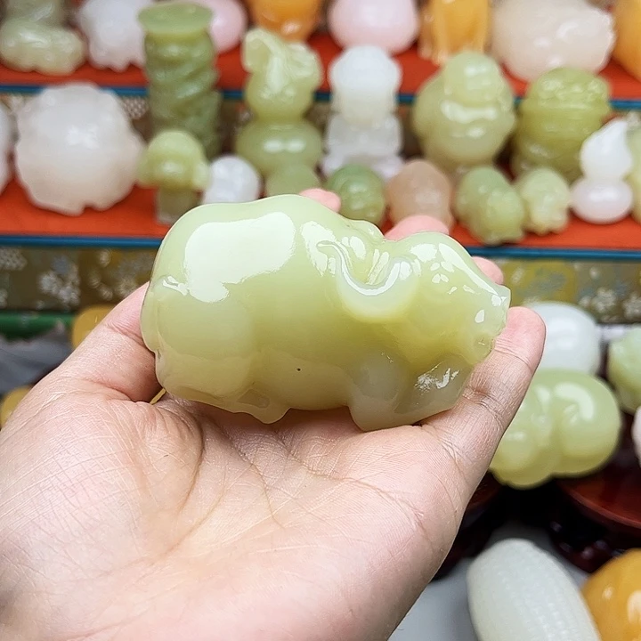 *****石材牛牛首吧摆件