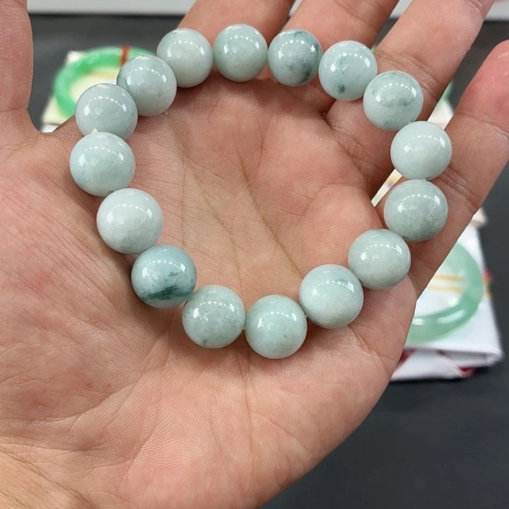 翡翠未镶嵌手镯天然翡翠手串