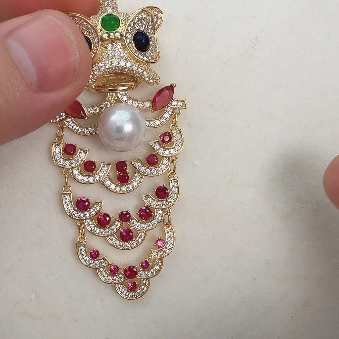 淡水珍珠胸饰未镶嵌