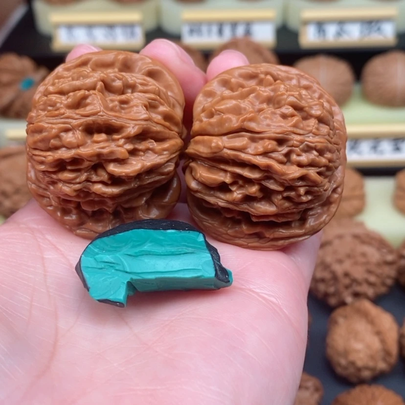 【闪购商品】文玩核桃吊坠银***?四座楼