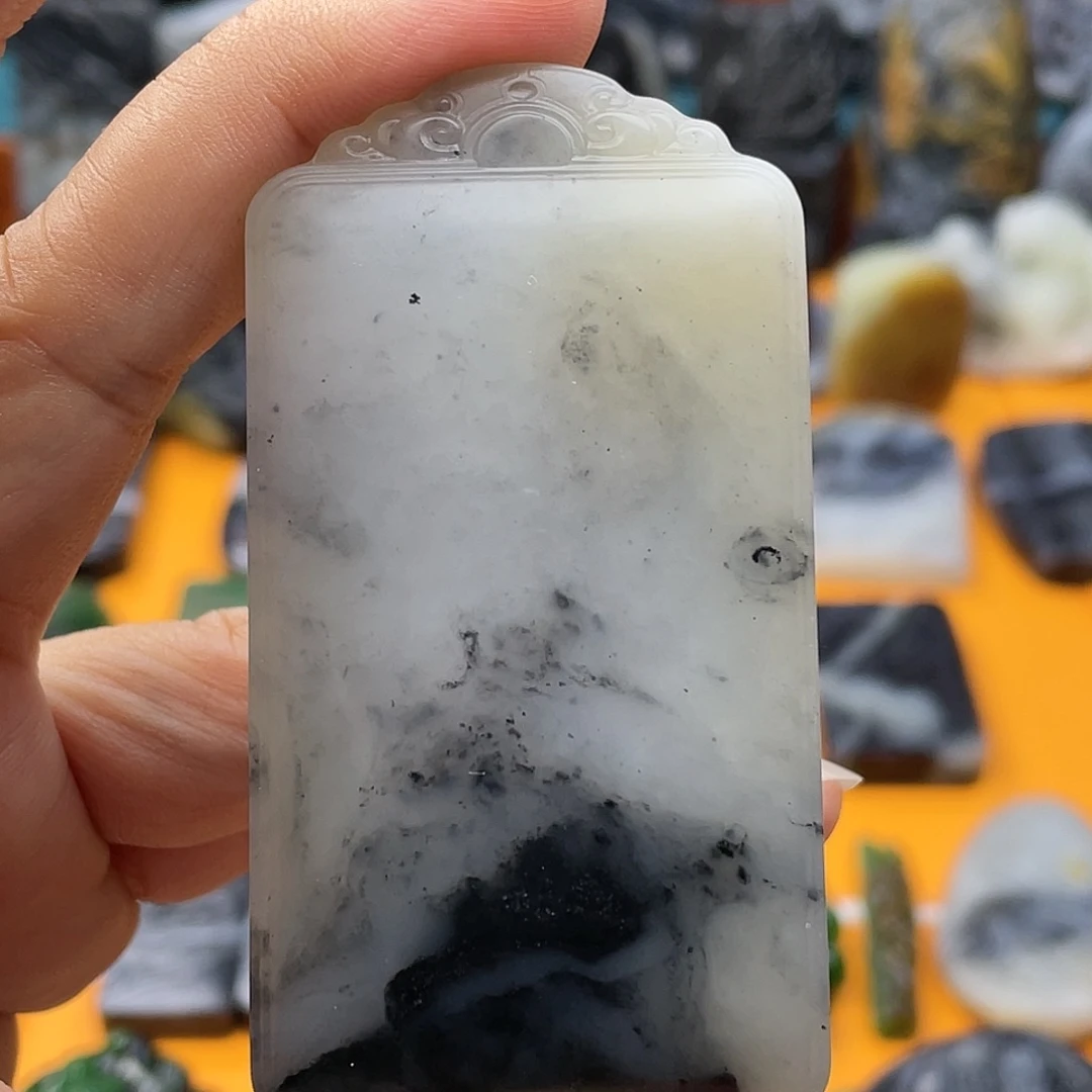 和田玉未镶嵌挂件