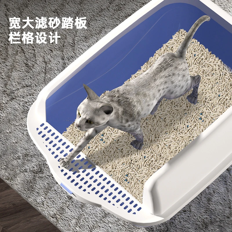 猫砂盆大号半封闭加高防外溅猫厕所猫咪用品猫沙盆带铲子